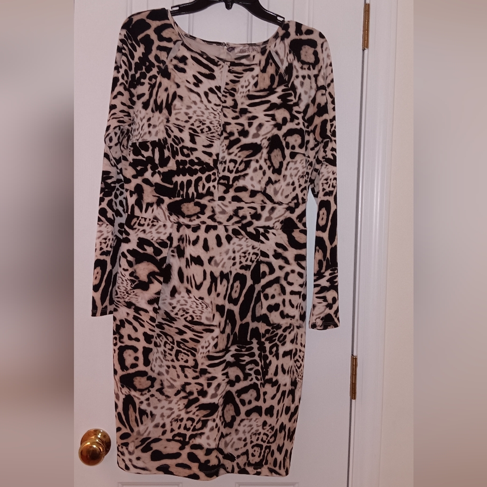Stylish Animal Print Dress